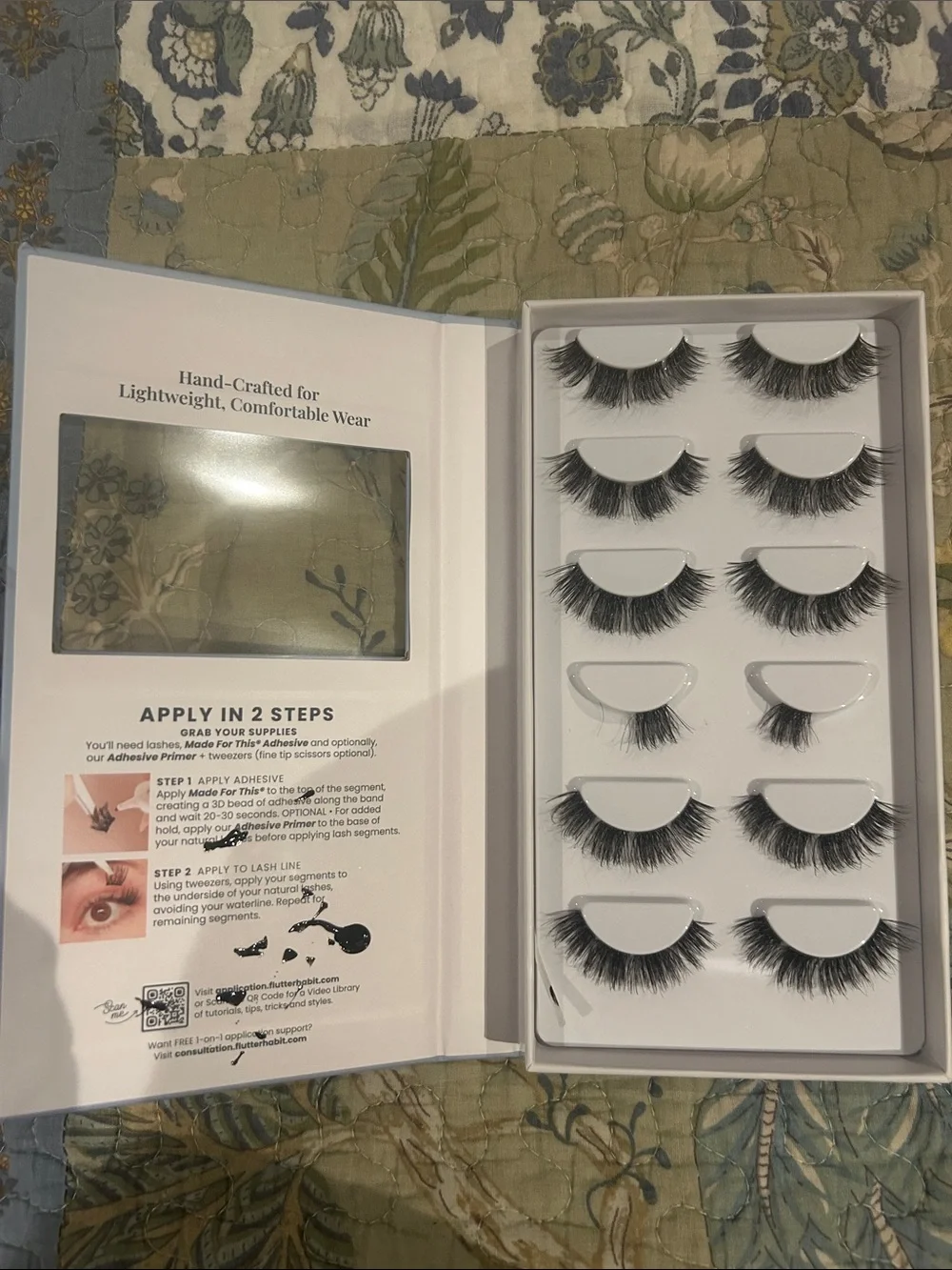 Flutterhabit. Weightless Collection No.02 Faux-Mink Underlash Clusters - Black